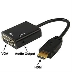 מתאם HDMI to VGA + סאונד